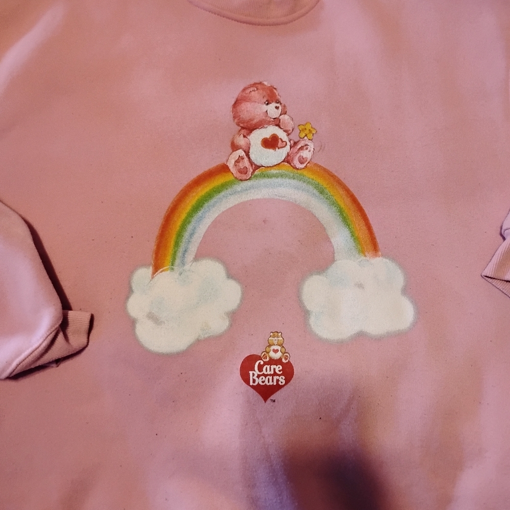 Care Bears Pink Rainbow Graphic Sweatshirt